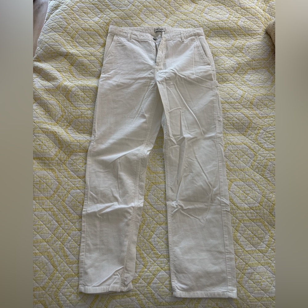 Carhartt Work In Progress Ivory Corduroy Trousers